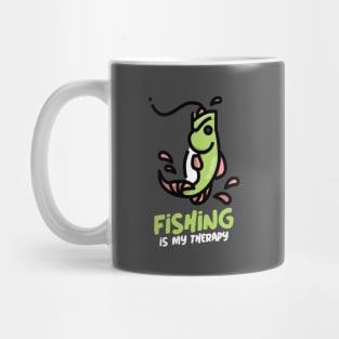 Fishing is my therapy 4 Mug